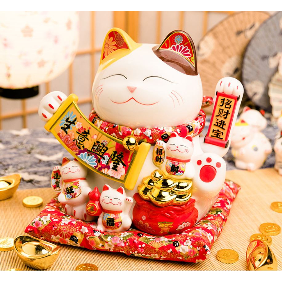 Mèo Thần Tài May Mắn Vẫy Tay Chiêu Tài Hút Lộc Bậc Nhất