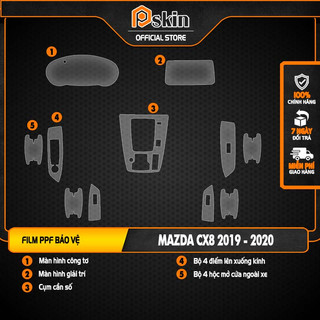 Dán PPF nội thất ô tô  Mazda CX8 2018 - 2023 chống xước, che mờ vết xước.