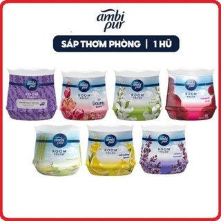 Sáp Ambi Pur thơm phòng 180gr hương hoa hồng/cam/xả/lavender/nhài