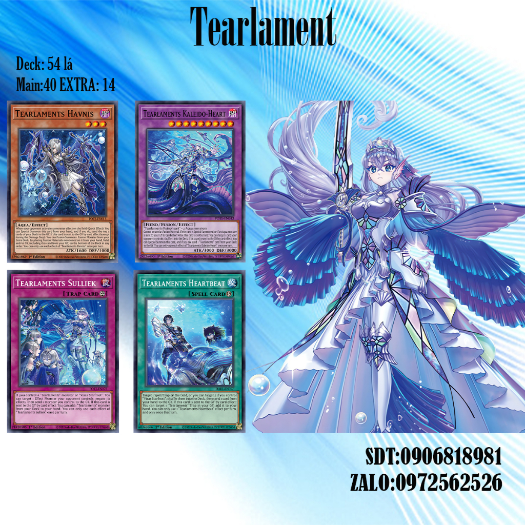Bài YuGiOh - Bộ 54 lá bài Tearlament - Tearlament Deck - Card Game VN Giá Rẻ