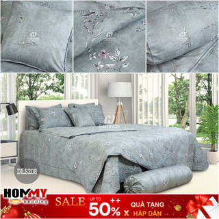 🍁 Mẫu Chăn Ga Gối 🍁 Hanvico Blue Sky DLS208 vải cotton cao cấp (bán lẻ ga chun / vỏ chăn / đôi vỏ gối)
