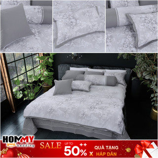 🍁 Mẫu Chăn Ga Gối 🍁 Hanvico Blue Sky DLQ164 vải cotton cao cấp (bán lẻ ga chun / vỏ chăn / đôi vỏ gối)