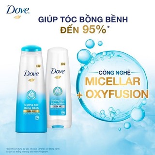 Combo gội, xả Dove 320g dưỡng tóc bồng bềnh bềnh