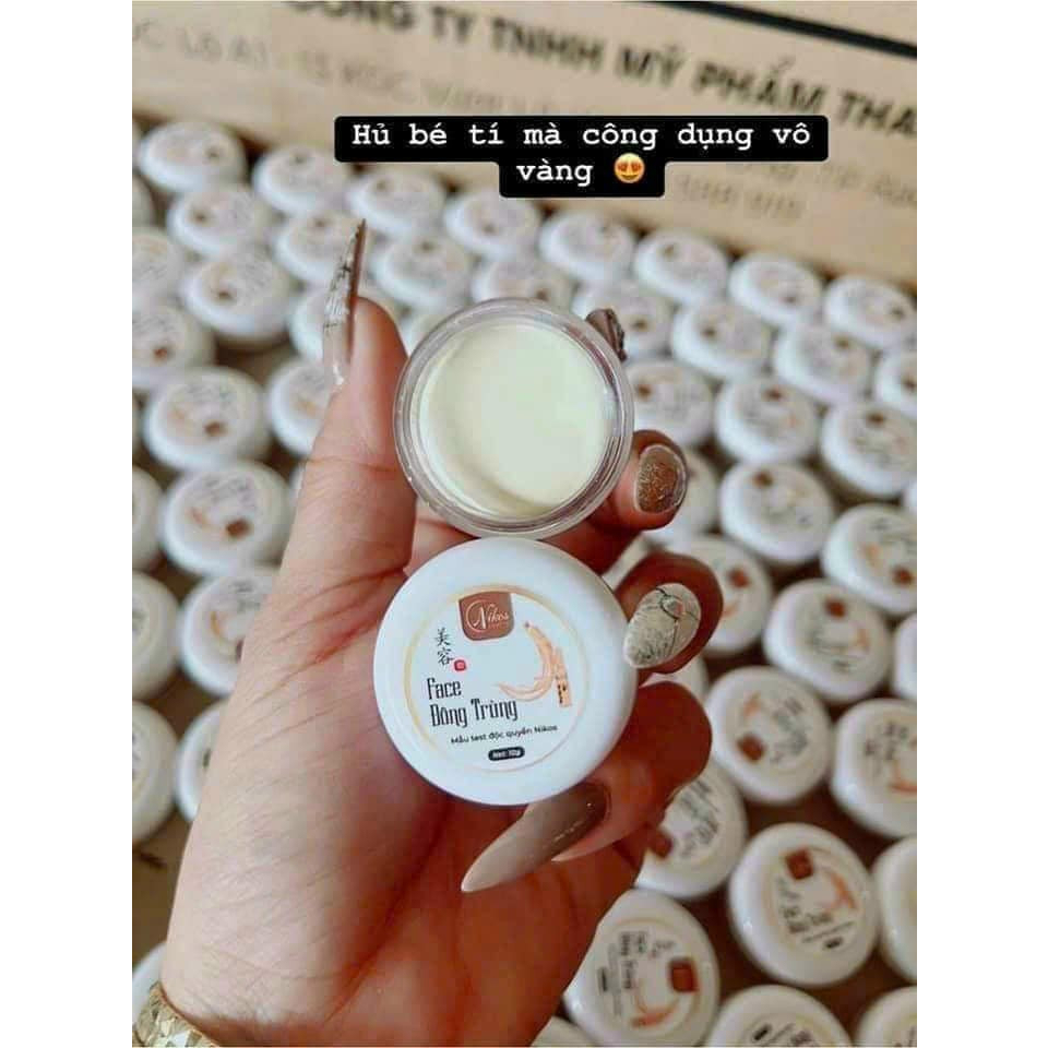 Kem Face Đông Trùng Nlcos 10gr, Làm Trắng Da, Thải Độc Chì Phục Hồi Là Da Hư Tổn