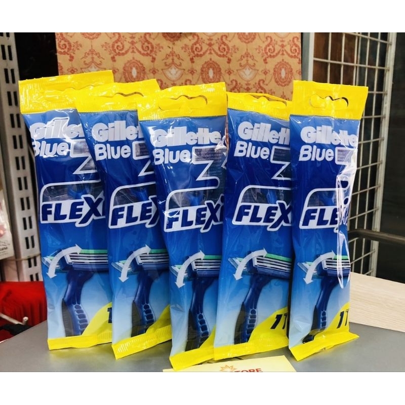 Dao cạo râu Gillette 3 lưỡi Flexi Blue3 dây 6 cây