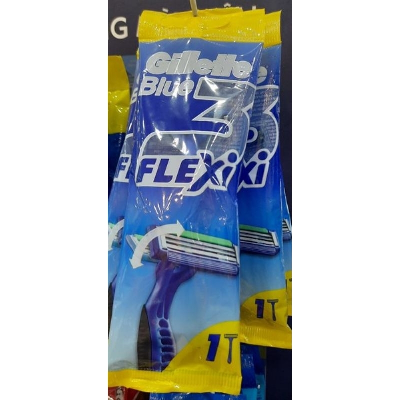 Dao cạo râu Gillette 3 lưỡi Flexi Blue3 dây 6 cây