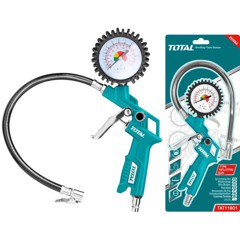 TOTAL Súng bơm lốp xe Ô tô dùng khí TAT11601