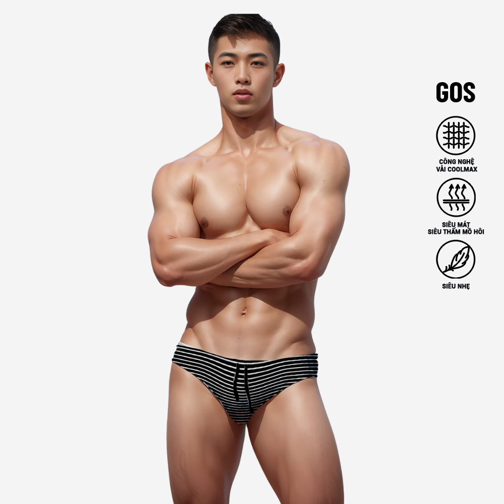 Quần bơi brief GOS Swimwear S12 Stripe