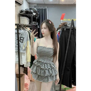 (SHOP TÁO ĐỎ BIGSIZE 50KG ĐẾN 90KG ) set quần bí áo 2 dây