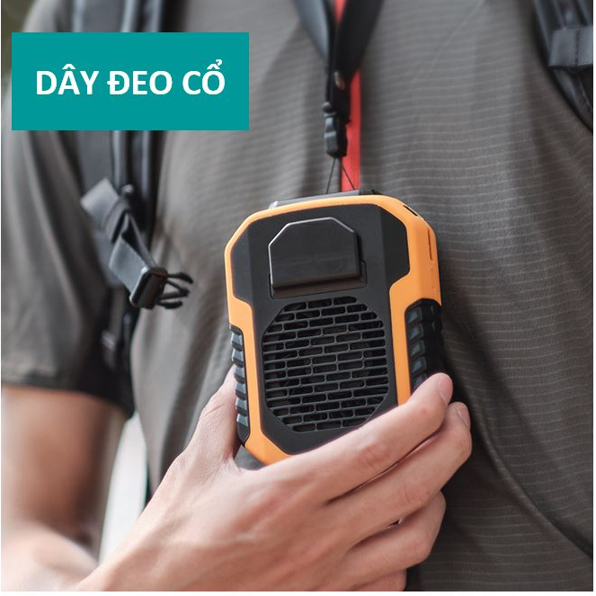 Quạt đeo cổ công nghiệp 6000 Mah XIAOMI, đeo thắt lưng , chất lượng số 1 ---SHOP LEDGAKAMI---👈