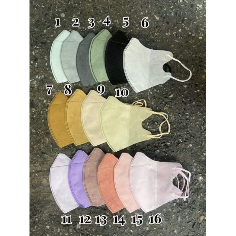 Bịch 10 Cái Khẩu Trang 3D Thái Lan ( Màu đen - Màu Trắng )