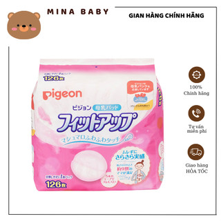 Miếng Lót Thấm Sữa Pigeon Nội Địa Nhật Cộng Miếng 126 + 10 Miếng Siêu Thấm Hút, Chống Trào Ngược
