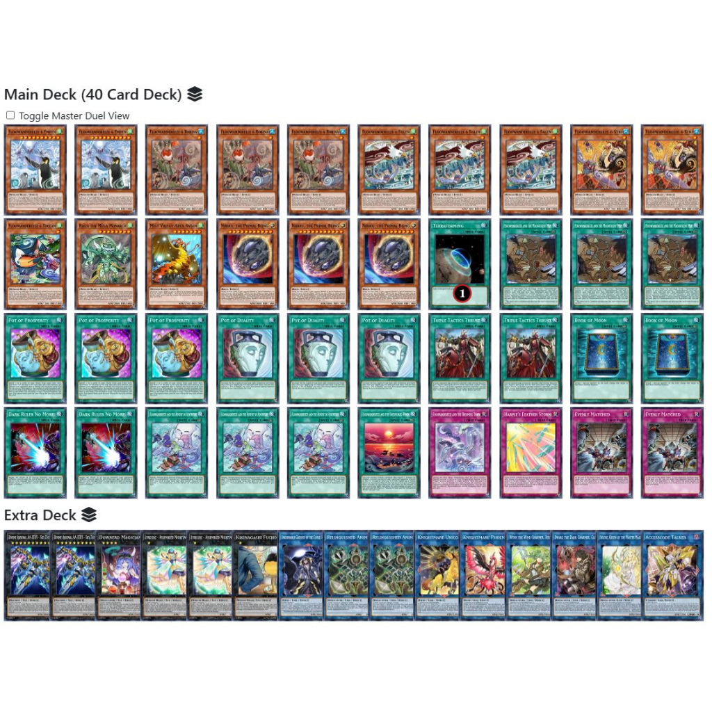 Bài YuGiOh - Bộ 54 lá bài Floowandereeze - Floowandereeze Deck - Card Game VN Giá Rẻ