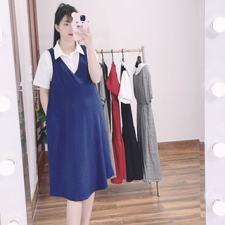 Váy yếm bầu công sở (yếm rời áo)