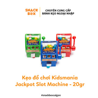 SALE XẢ KHO Kẹo Đồ Chơi Máy Bán Kẹo Jackpot Slot Machine Kidsmania 20gr - Mỹ