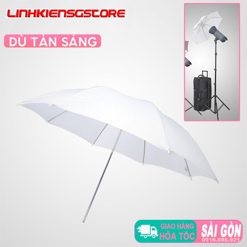 Dù tản sáng, dù hắt sáng 57cm hỗ trợ chụp ảnh studio làm dịu ánh sáng chống chói {{linhkiensgstore}}