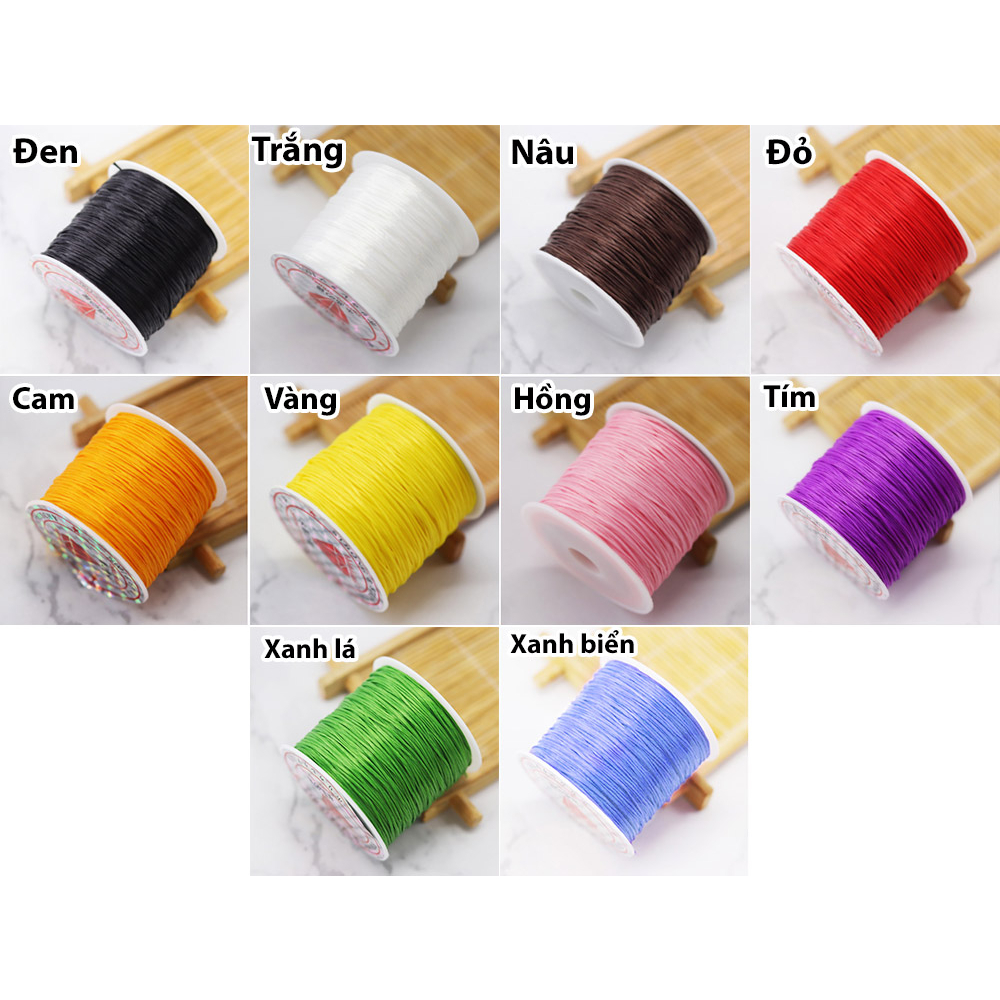 Dây chun co giãn xâu vòng  Dây xâu chuỗi vòng đá