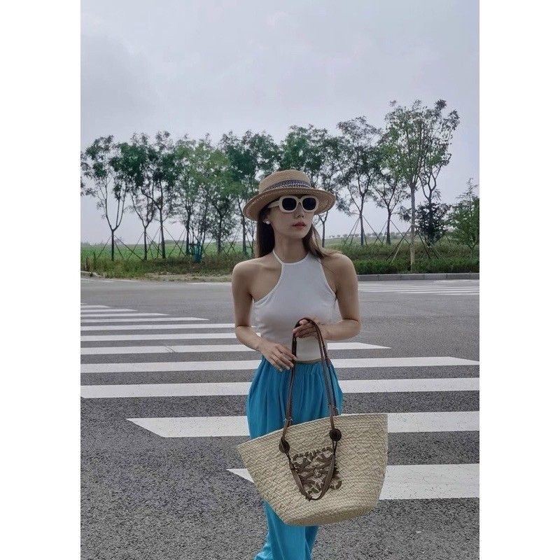 Túi cói vintage Loewe siêu sang chảnh