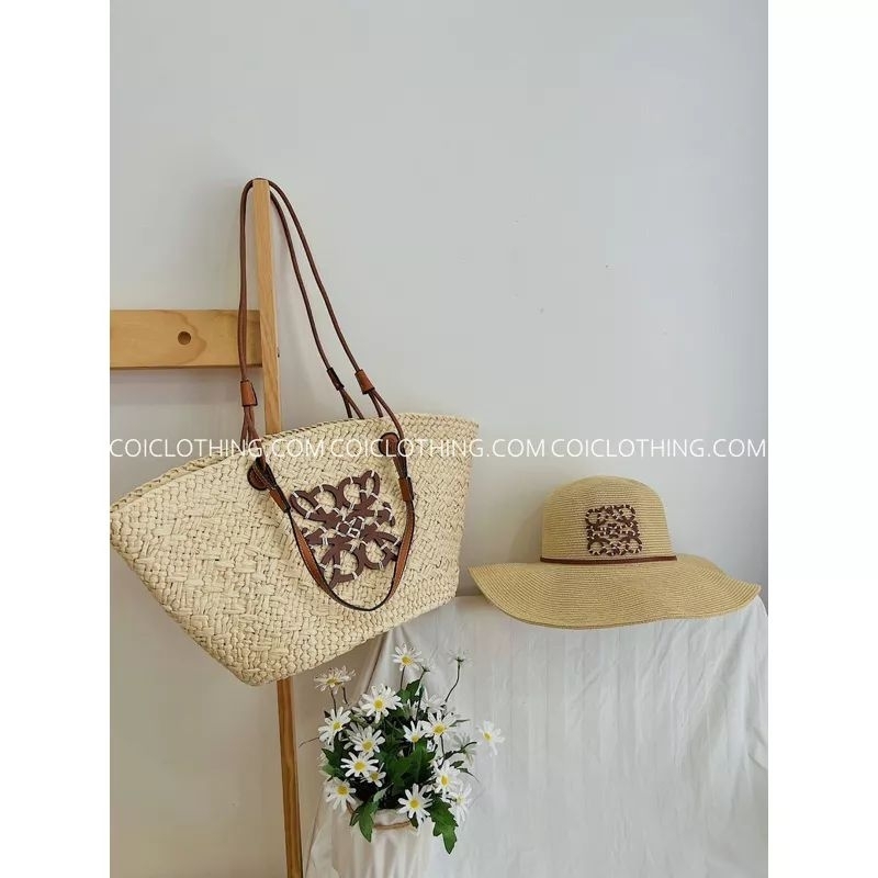 Túi cói vintage Loewe siêu sang chảnh