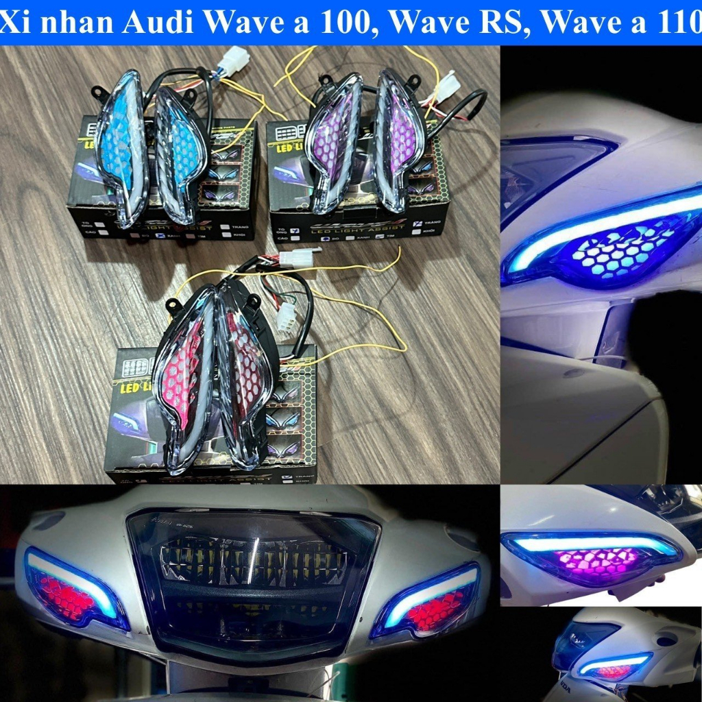 Xi nhan Audi gắn Wave a 100, Wave a 110, Wave RS 100, WS100 như zin phụtùngxe