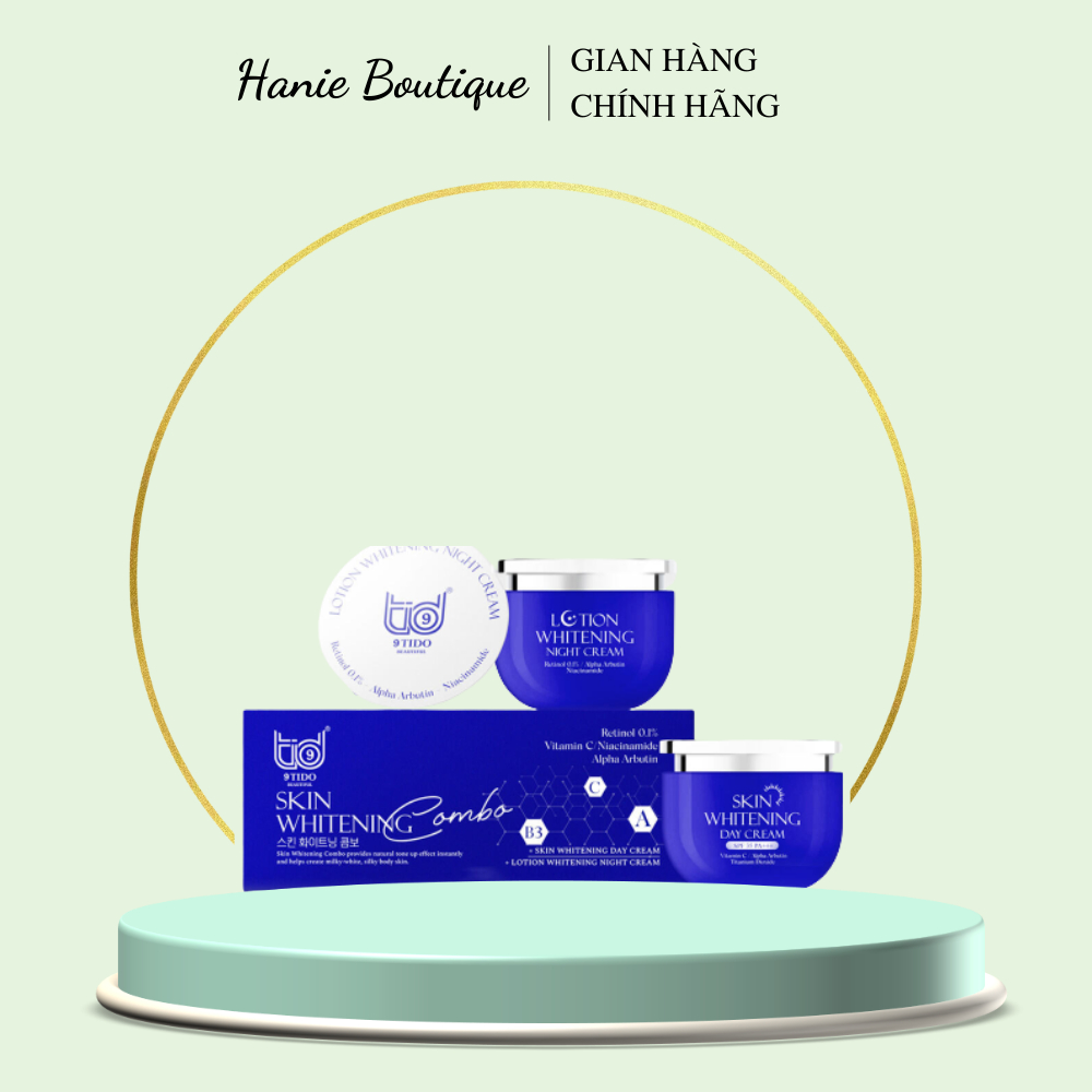 (Chính hãng 9TIDO BEAUTIFUL) - Bộ Combo Kem Body Hoàn Hảo SKIN WHITENING Day & Night Cao Cấp