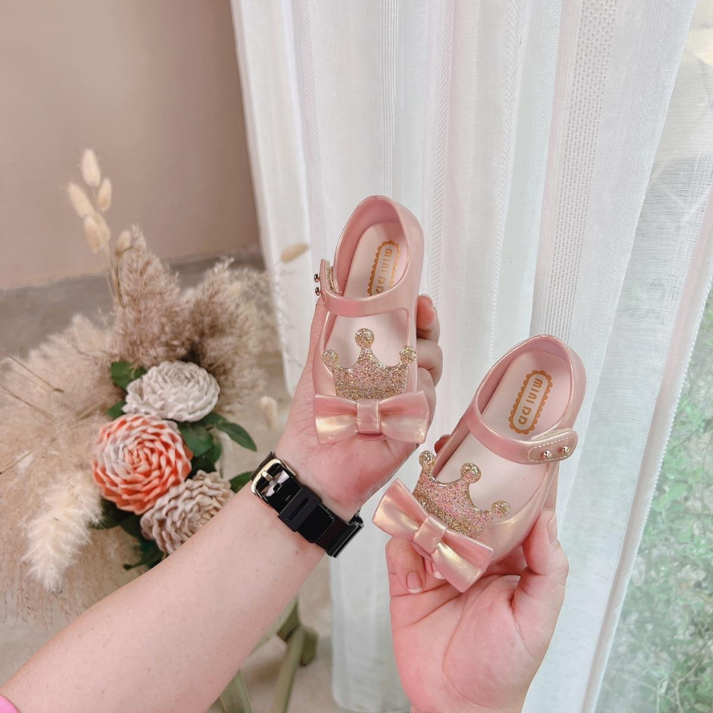 Giày nhựa thơm MINI DD siêu xinh cho bé gái 1-8 tuổi BB2347