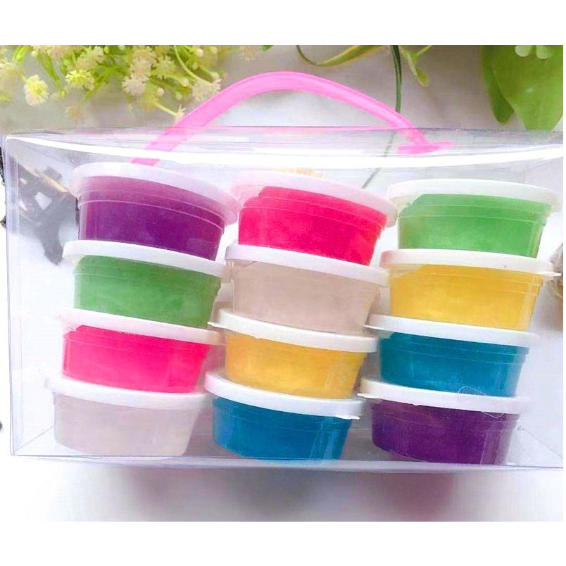 Set 12 hộp Slam nước cầm tay nhiều màu sắc