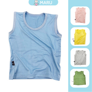 Áo ba lỗ thun lạnh trơn cho bé 6-15 kg