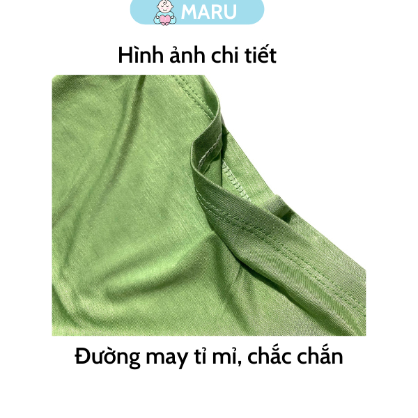 Áo ba lỗ thun lạnh trơn cho bé 6-15 kg