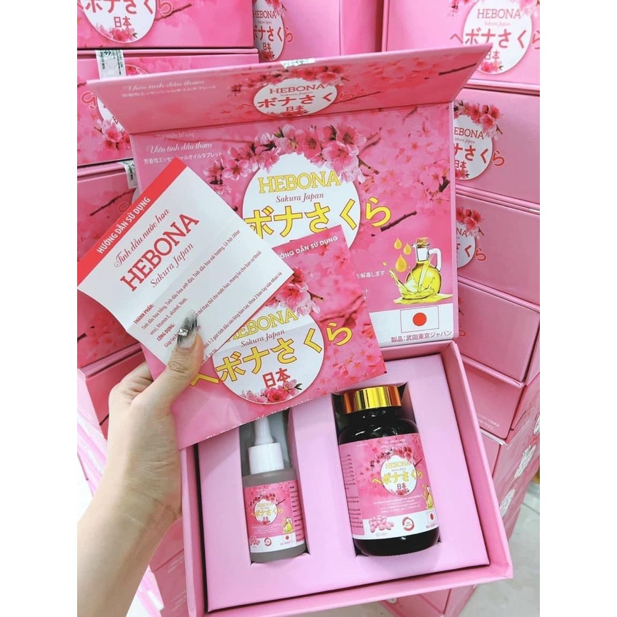 Viên Uống Thơm Cơ Thể HEBONA Sakura Japan 60v