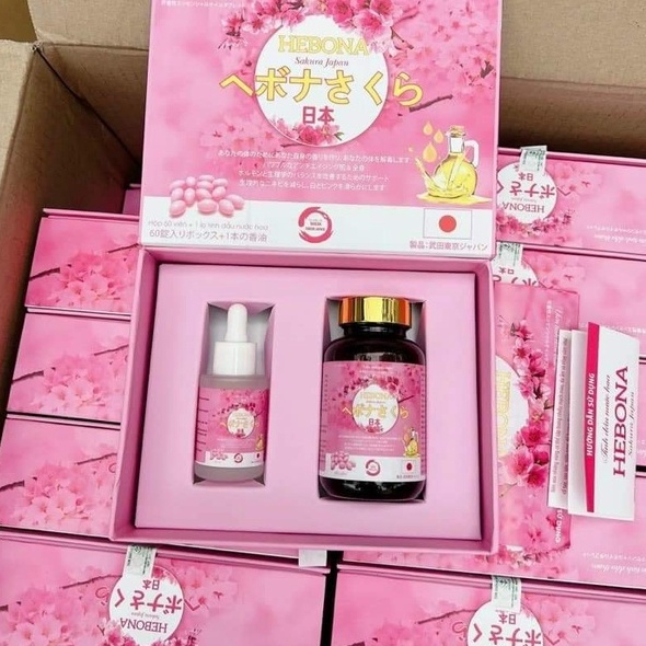 Viên Uống Thơm Cơ Thể HEBONA Sakura Japan 60v