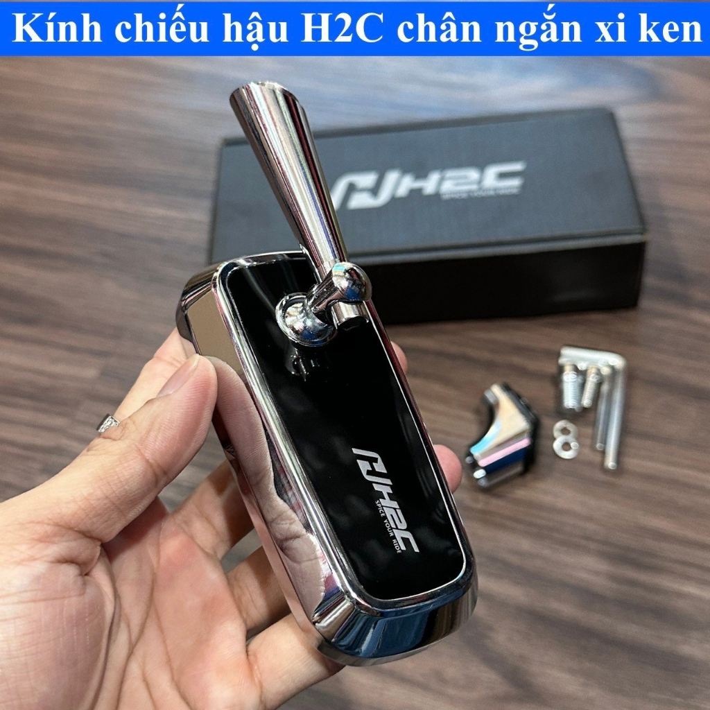 Kính chiếu hậu H2C chân ngắn Xiken - 1 cây bên trái phụtùngxe