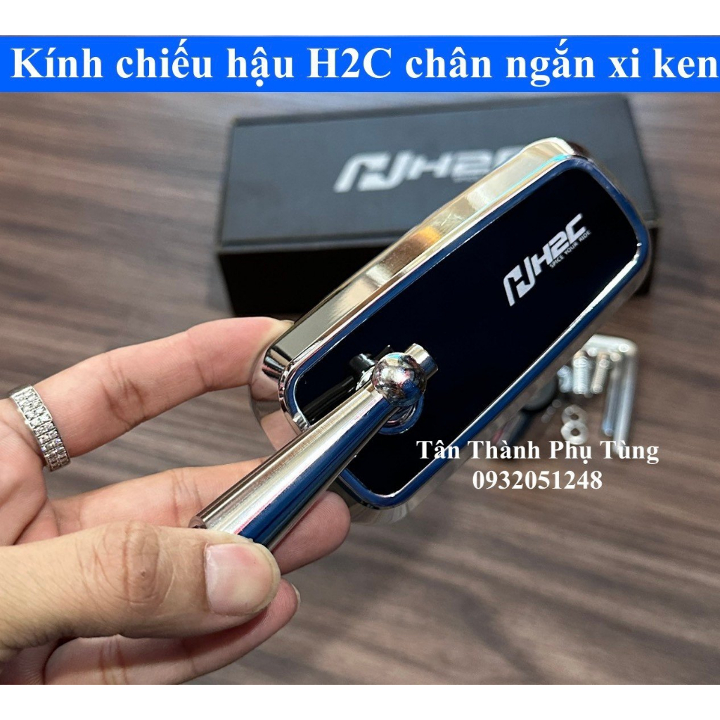 Kính chiếu hậu H2C chân ngắn Xiken - 1 cây bên trái phụtùngxe