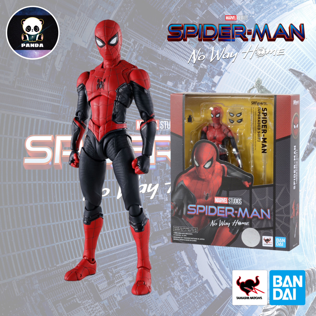 Đồ Chơi Mô Hình Chính Hãng SHFiguarts: Spider - Man Upgraded Suit Trong Marvel - No Way Home SHF