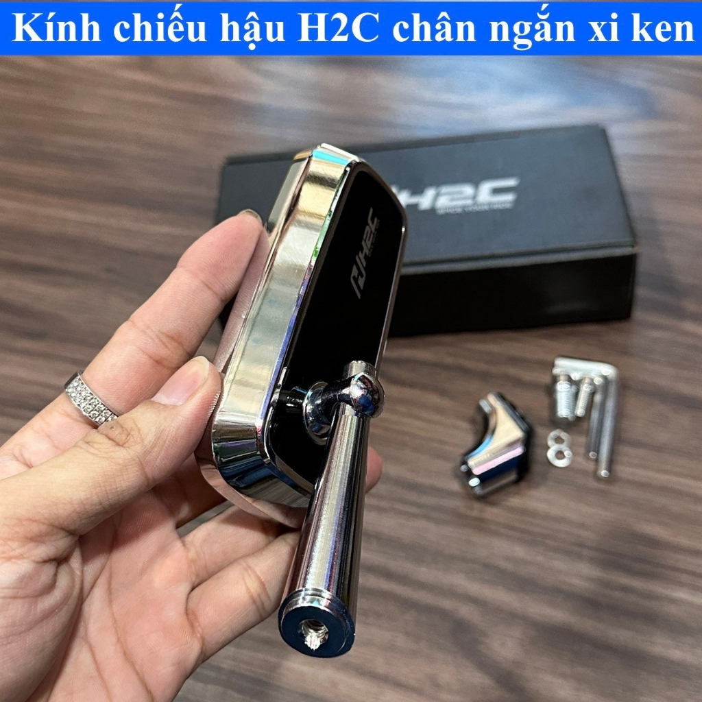 Kính chiếu hậu H2C chân ngắn Xiken - 1 cây bên trái phụtùngxe