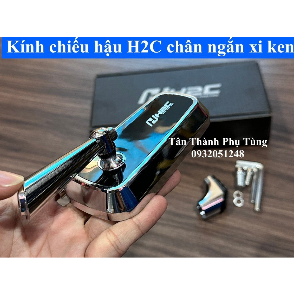 Kính chiếu hậu H2C chân ngắn Xiken - 1 cây bên trái phụtùngxe
