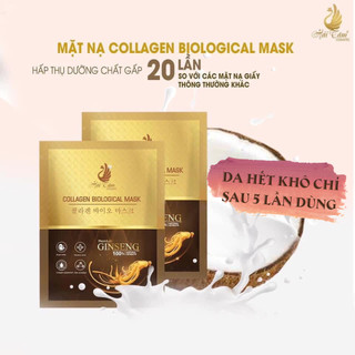 Mặt Nạ Dưỡng Ẩm, Mặt Nạ Trắng Da Collagen Sinh Học Hộp 4 Miếng