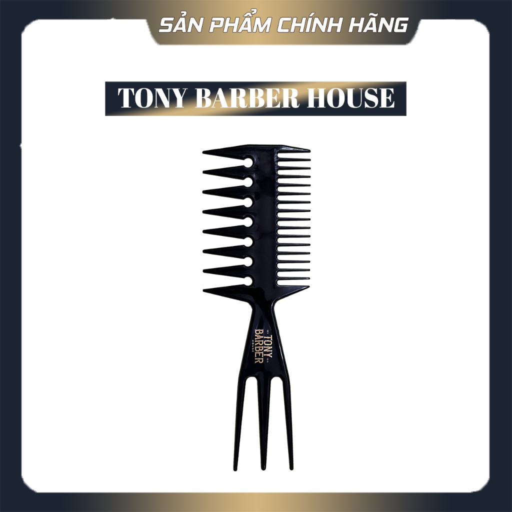 Lược tạo kiểu đa năng Tony Barber House Trifecta Comb 20cm