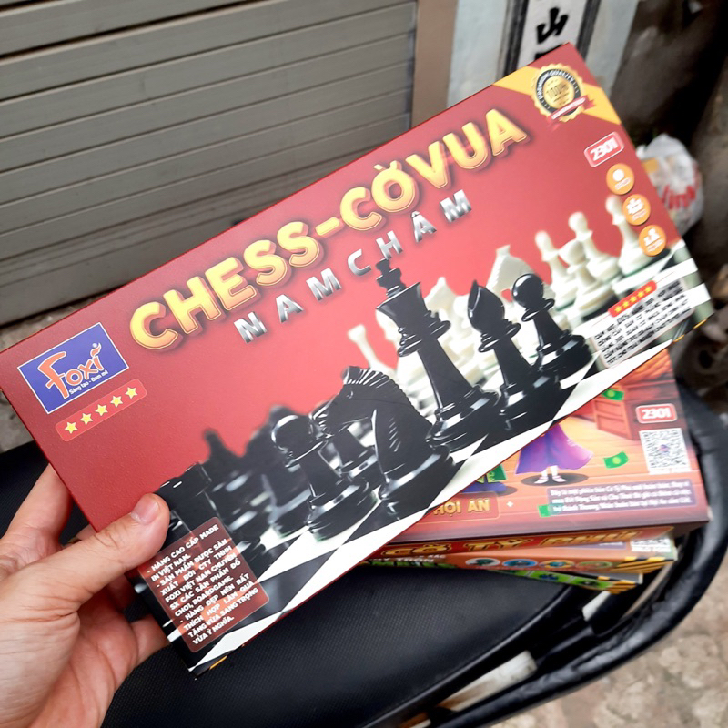 Cờ Vua Nam Châm Size 39x39cm, Cờ Vua Quốc Tế Nhựa Mờ Mịn Cao Cấp Nặng 700g