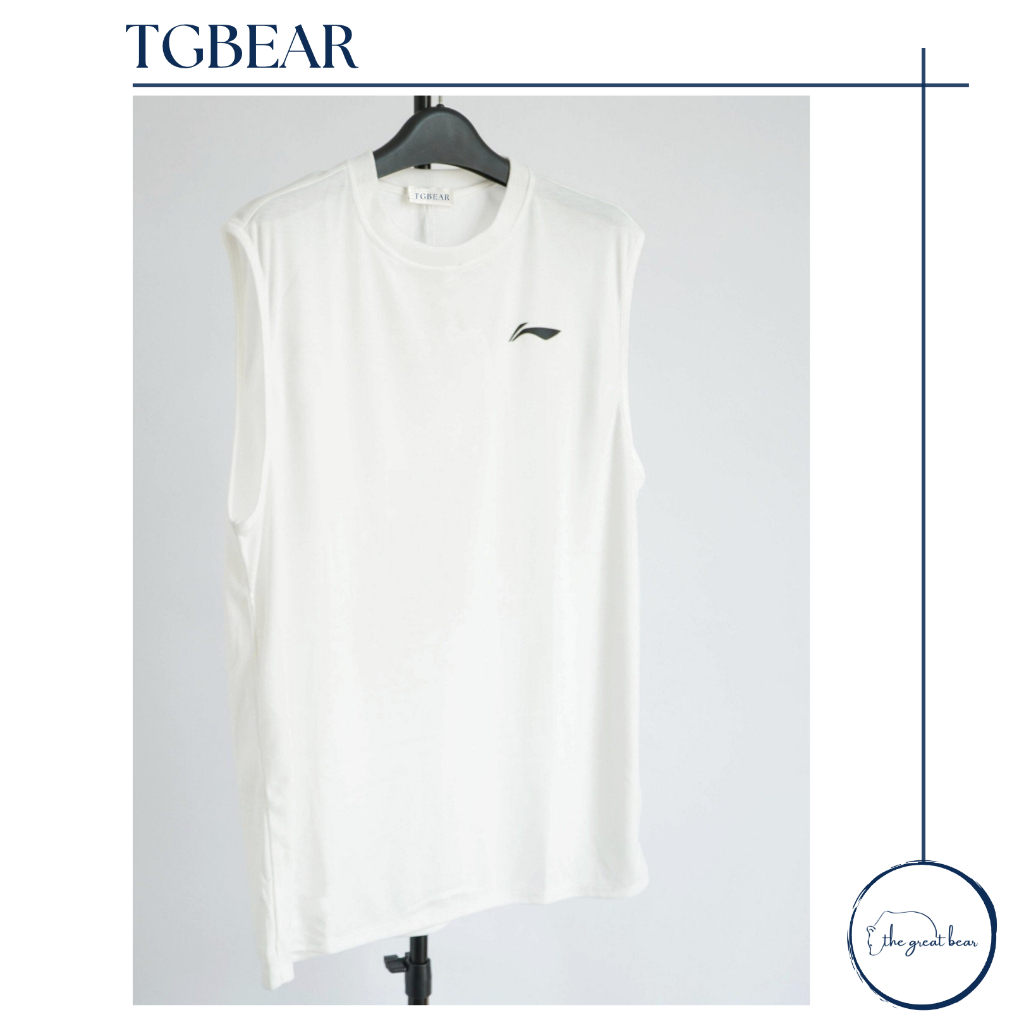 Áo thun sát nách gym tanktop logo hiệu Lining - TG BEAR