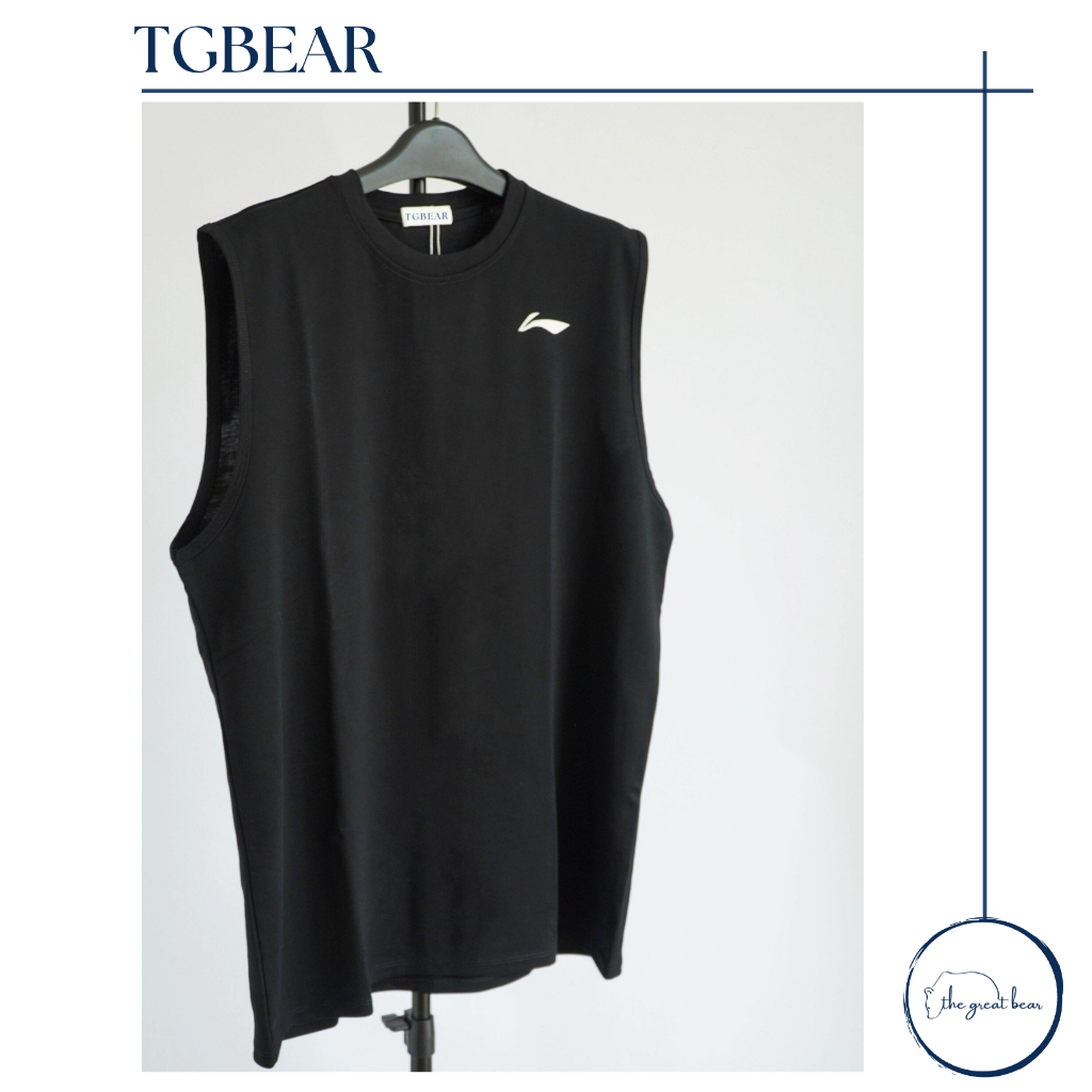 Áo thun sát nách gym tanktop logo hiệu Lining - TG BEAR