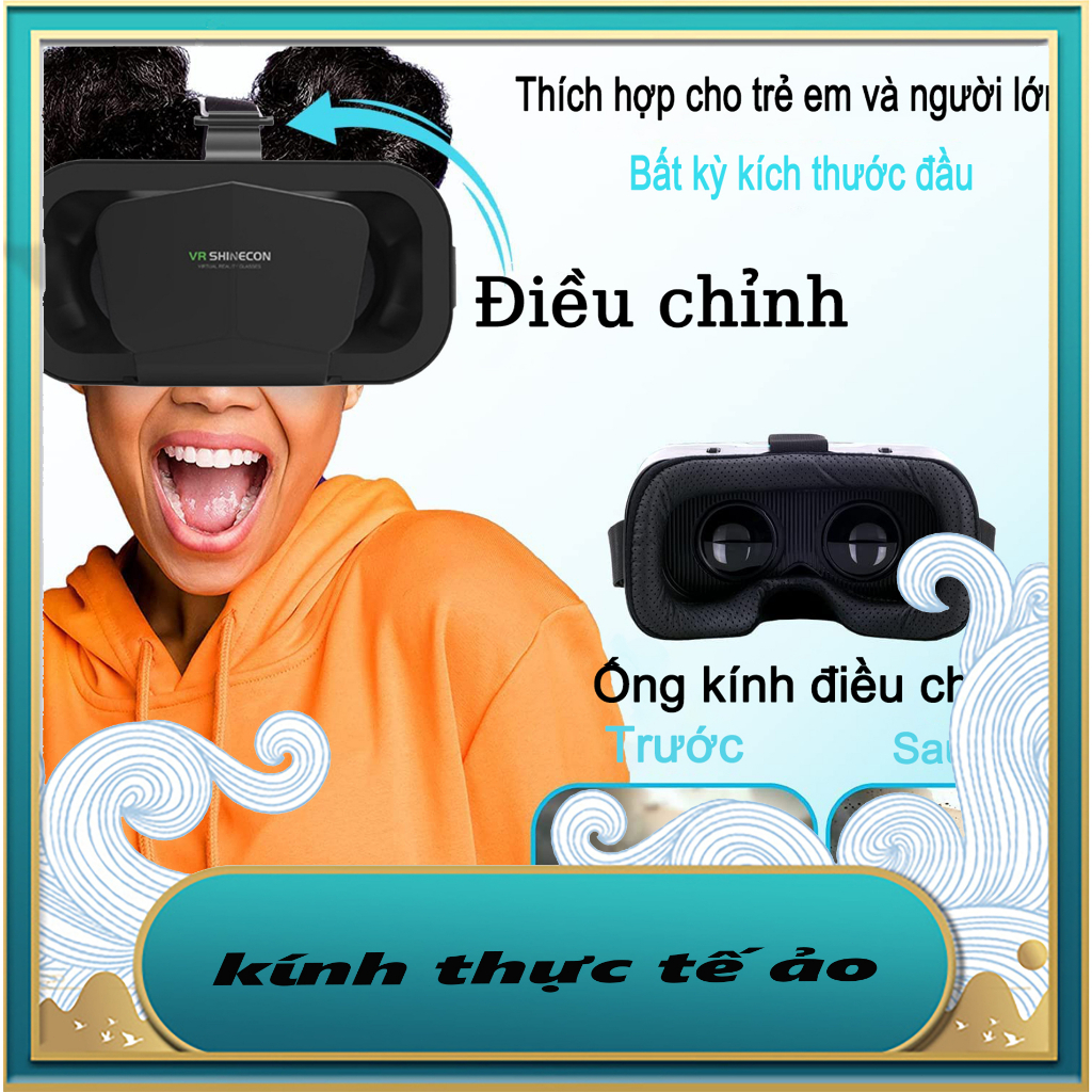 Kính thực tế ảo công nghệ 3D VR Shinecon Vinetteam G10