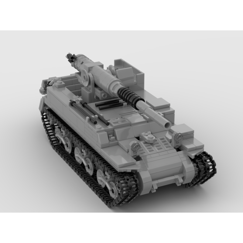 Đồ chơi lắp ráp Lego Moc Tank M12 GMC