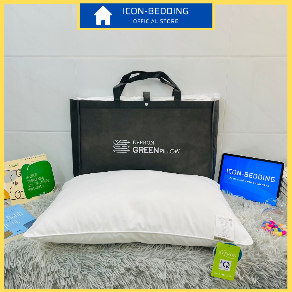 Ruột Gối Nằm Cao Cấp Everon 45x65cm, Gối Classic Cao Siêu Êm Ái - Hàng Chính Hãng