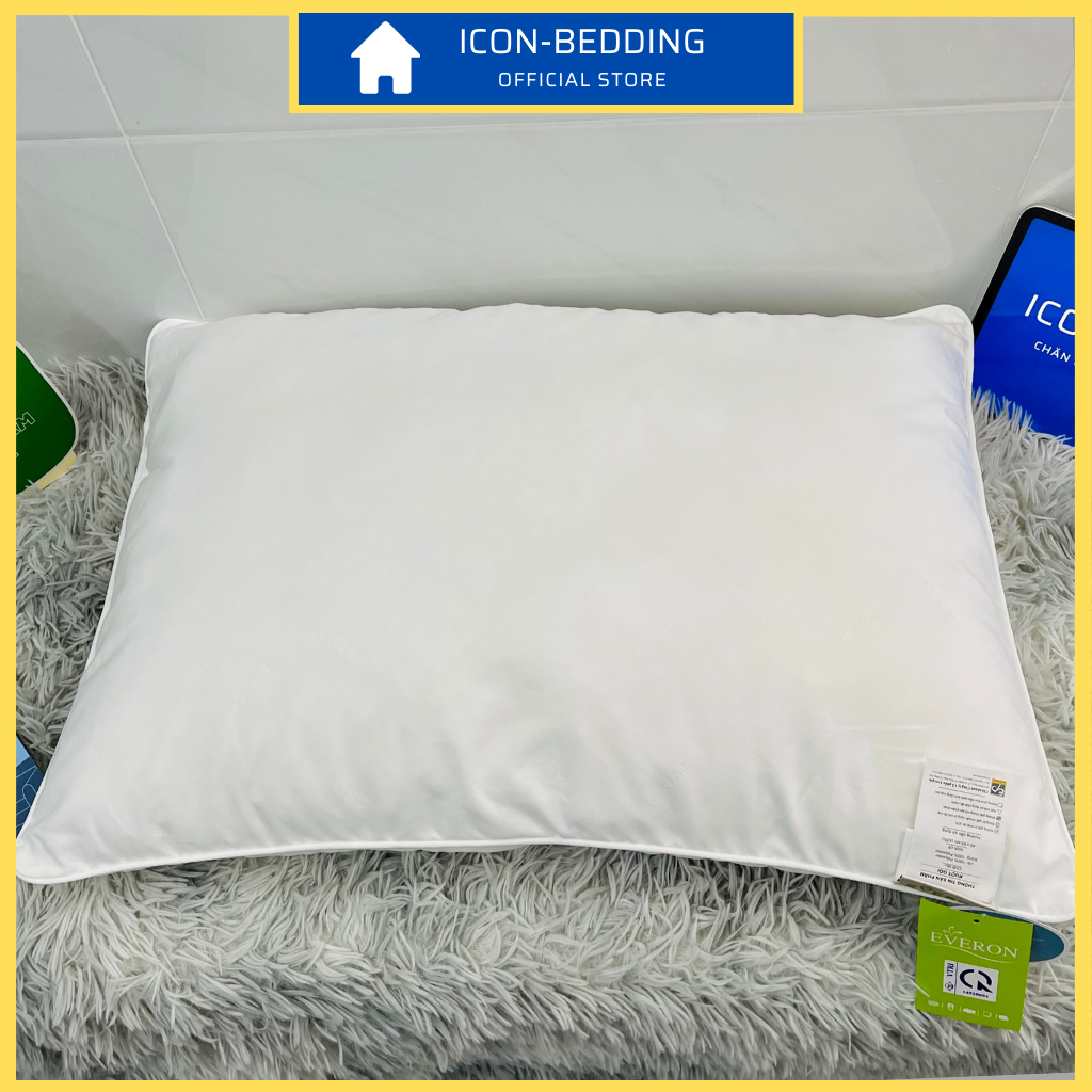 Ruột Gối Nằm Cao Cấp Everon 45x65cm, Gối Classic Cao Siêu Êm Ái - Hàng Chính Hãng