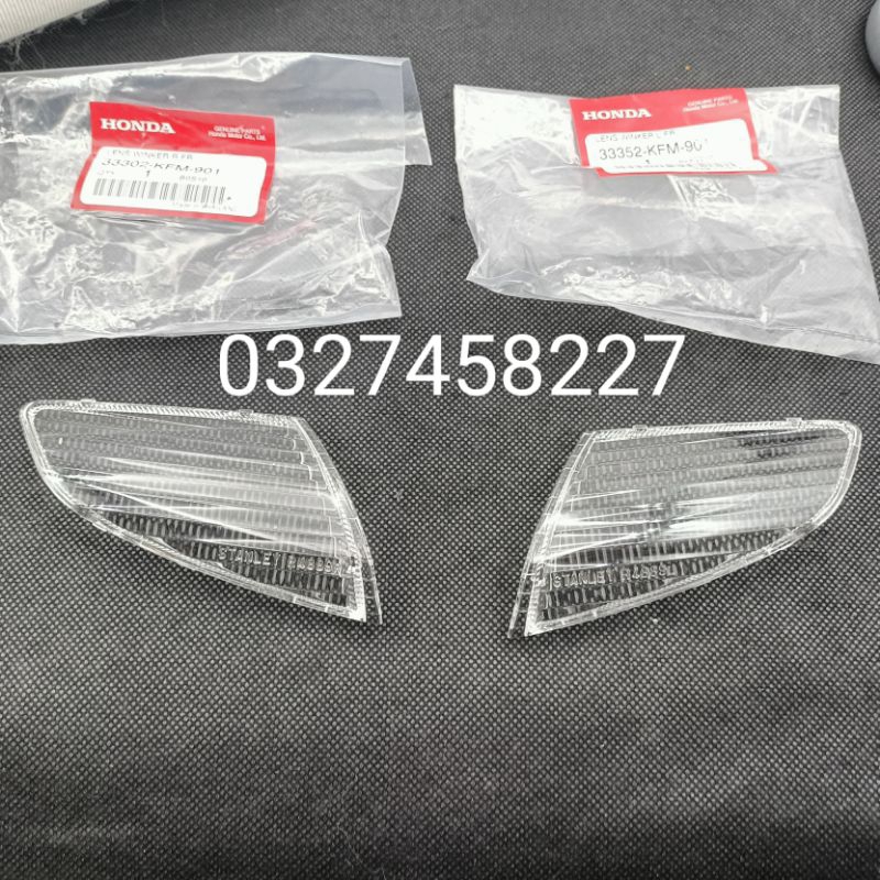 Cặp ốp võ đèn xi nhan trước xe DREAM lùn 99 zin honda