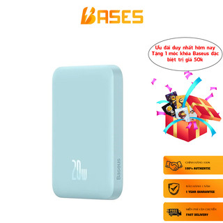 Pin dự phòng không dây  tích hợp nam châm Baseus Magnetic Wireless Charging Power Bank 6000mAh 20W