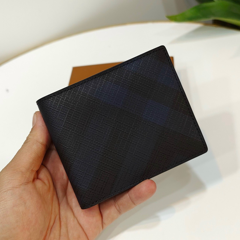 Ví Nam BUR.BER.RY CHECK PATTERN BI-FOLD WALLET