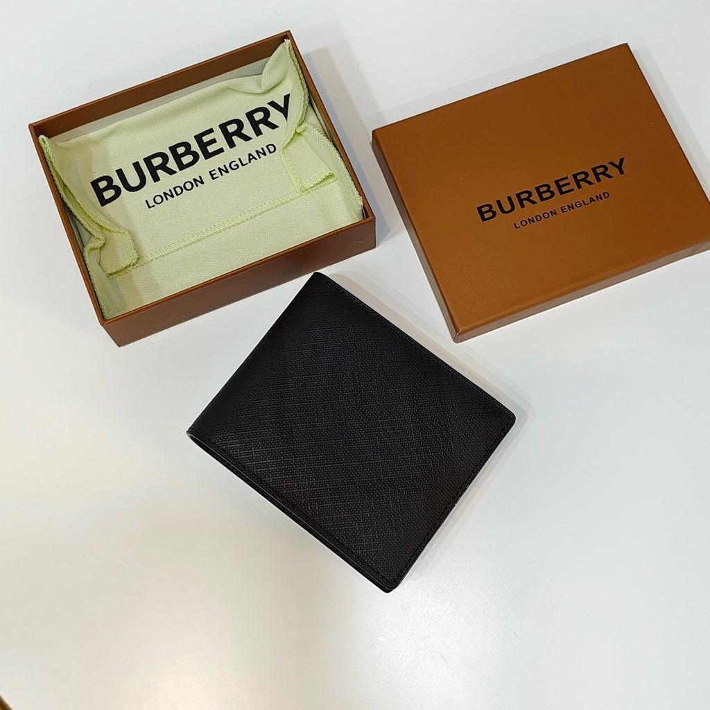 Ví Nam BUR.BER.RY CHECK PATTERN BI-FOLD WALLET
