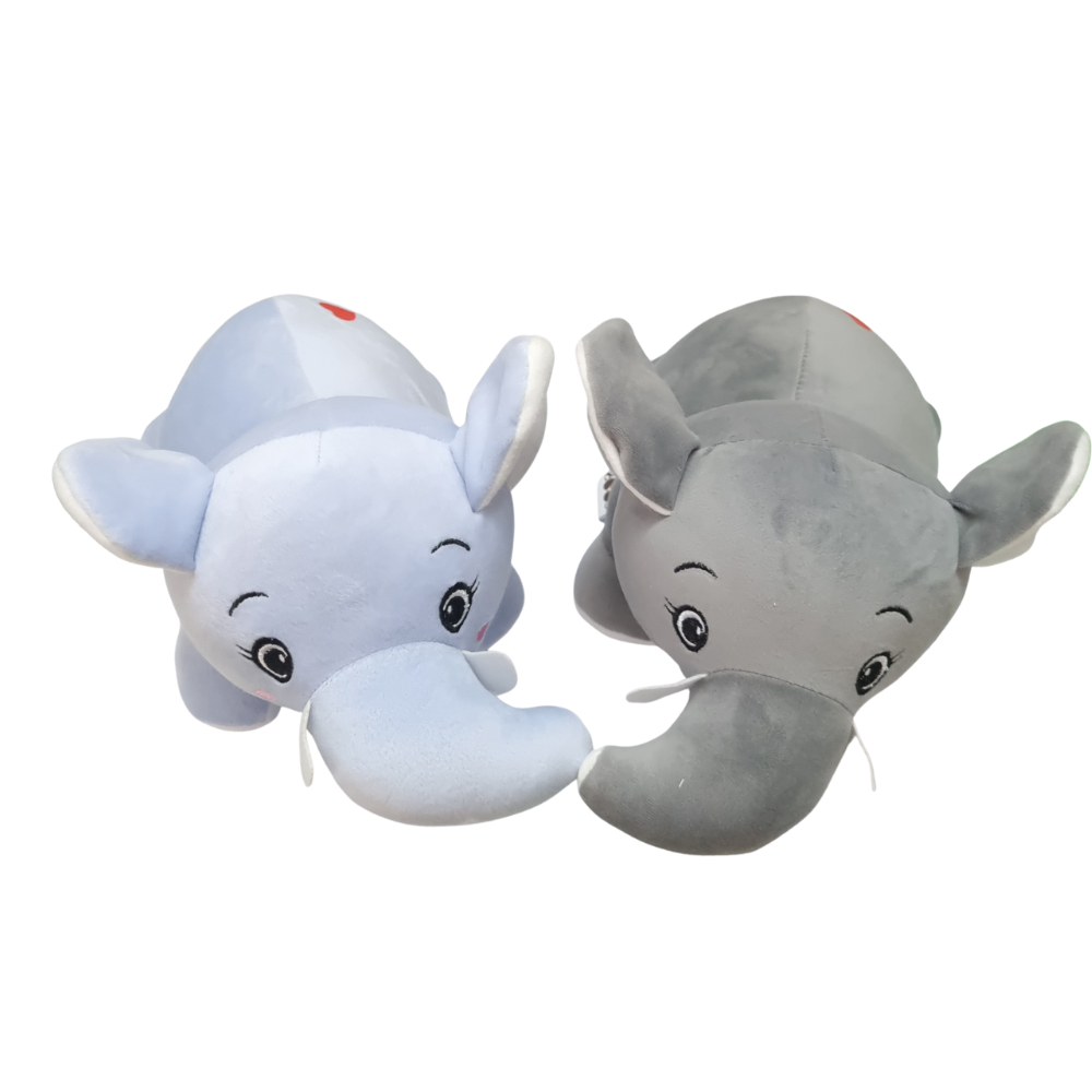 Thú Nhồi Bông Gấu Bông Gối Ôm Voi Cho Bé Vải Nhung Miniso Mềm Êm Xinh Xắn Size 50-60cm